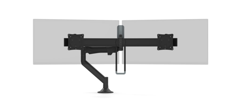 Metalicon Levo monitor arm and twinrail