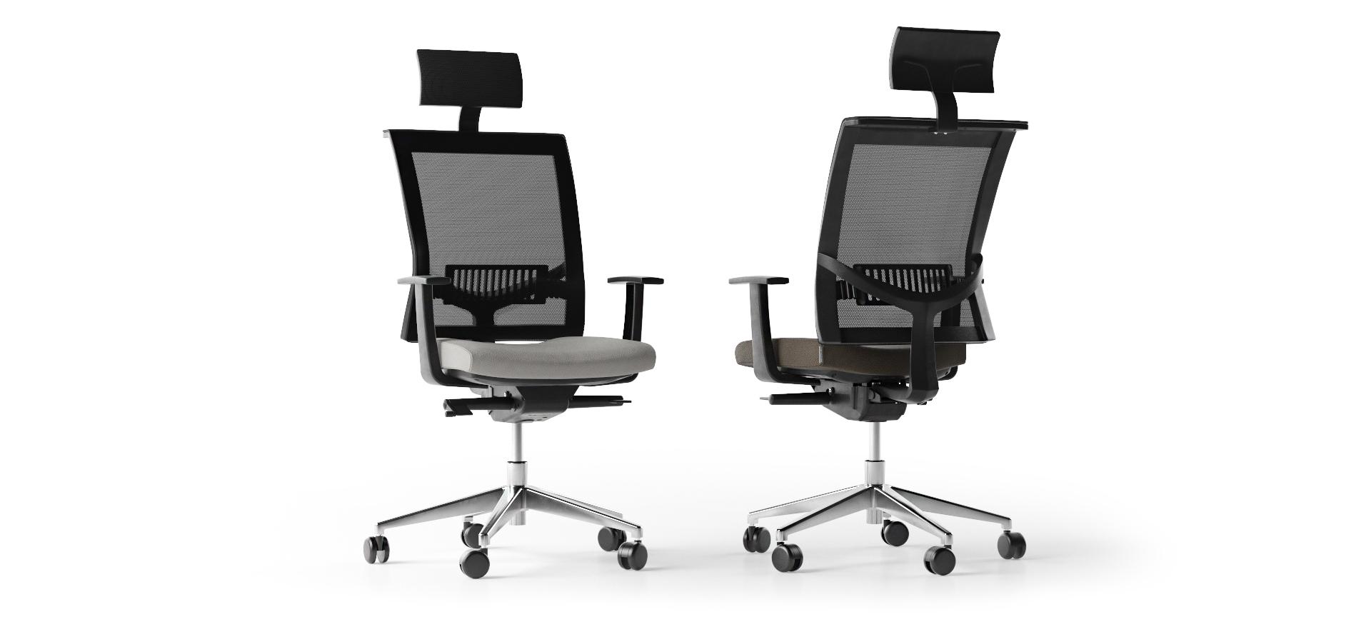 Narbutas Eva 2 executive mesh back task chairs