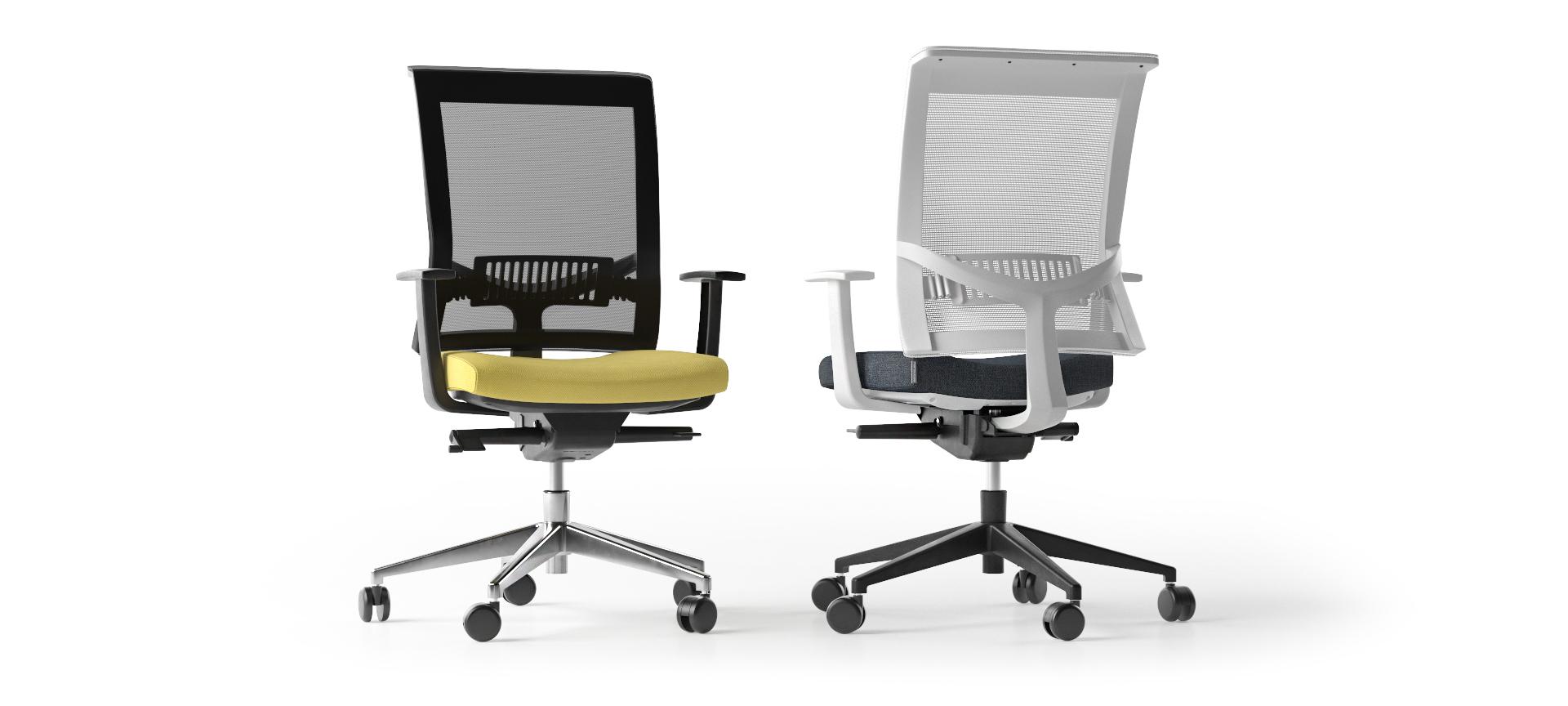 Narbutas Eva 2 mesh back task chairs