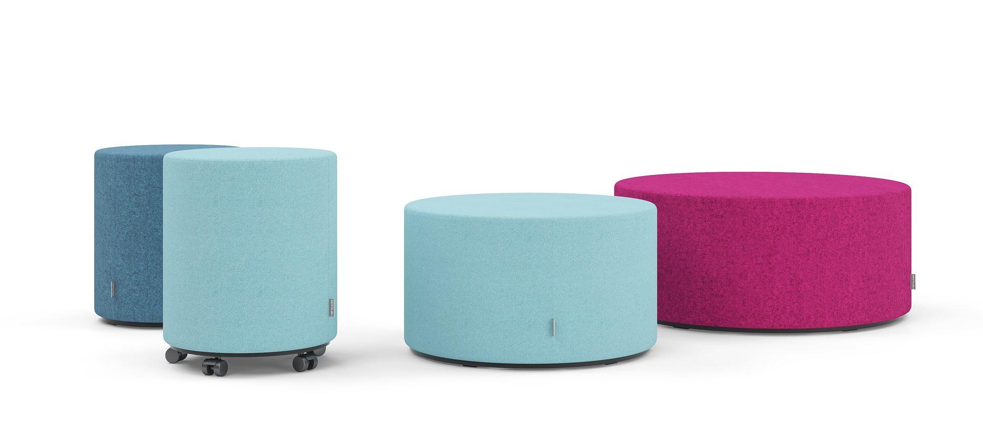 Narbutas Giro fabric poufs