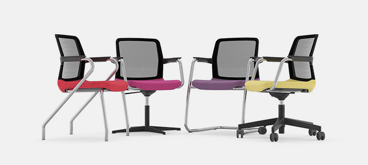 Narbutas Wind mesh back meeting chairs