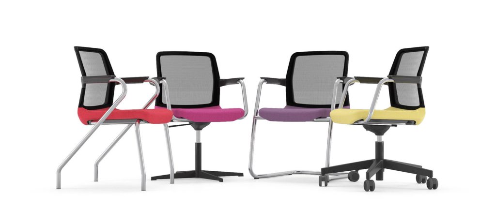 Narbutas Wind mesh back meeting chairs
