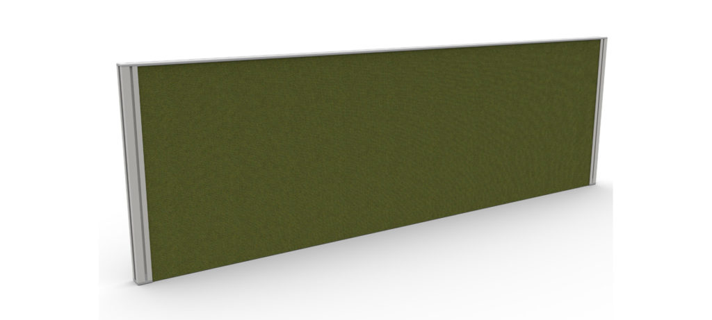 Formetiq fabric desktop screens Aluminium framed fabric desktop divider screens