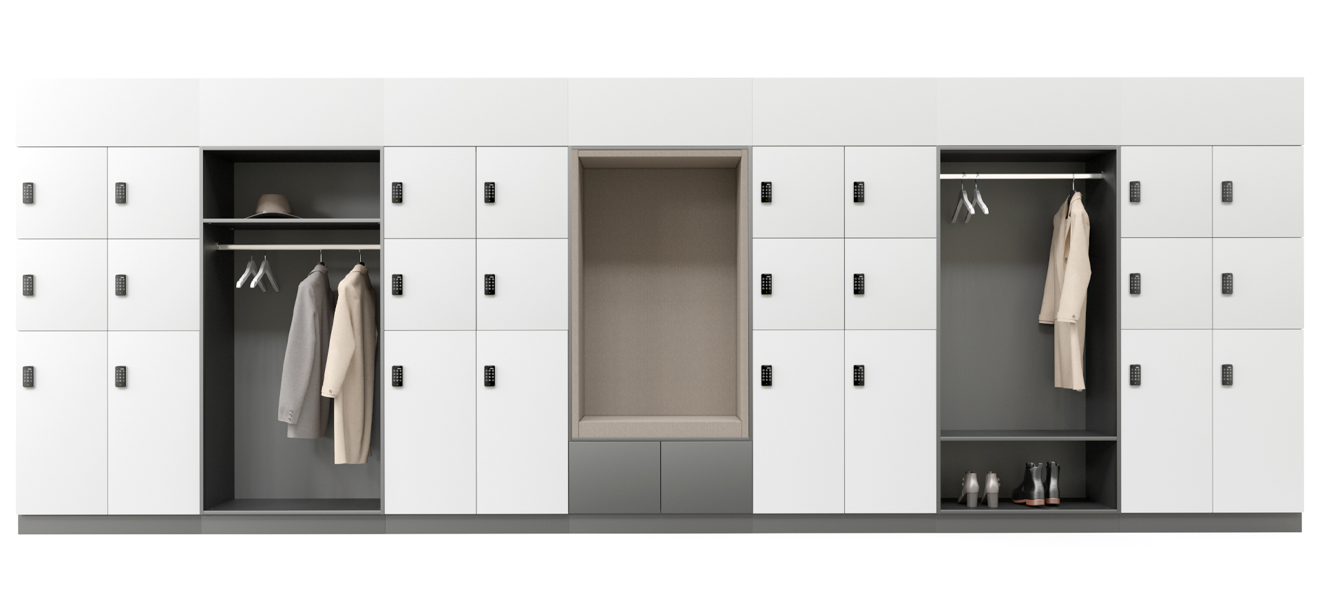 Choice storage lockers by Narbutas