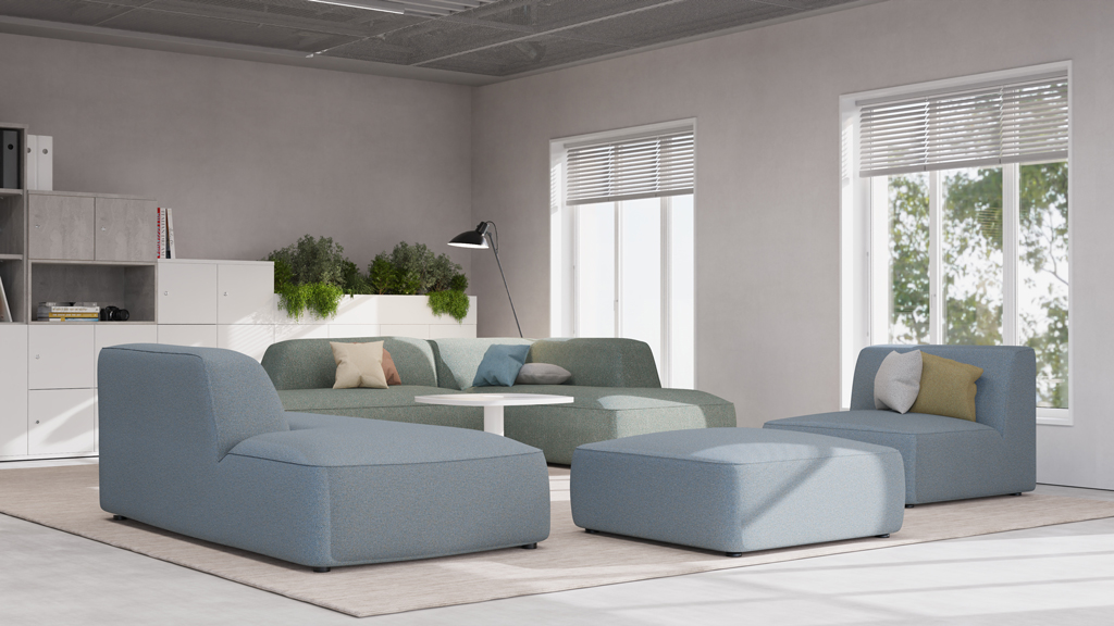 Tide modular soft seating by Formetiq