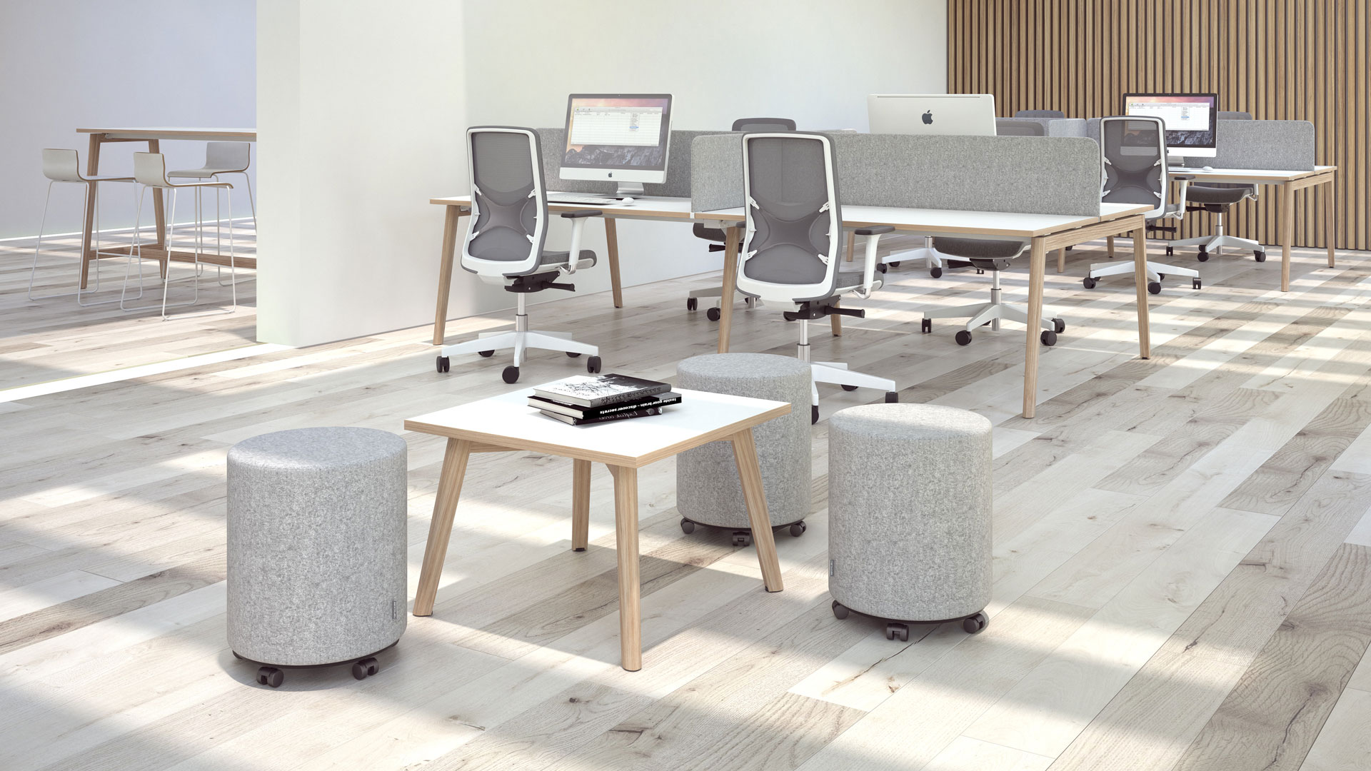 Nova Wood occasional tables are part of the extensive Nova Wood furniture system