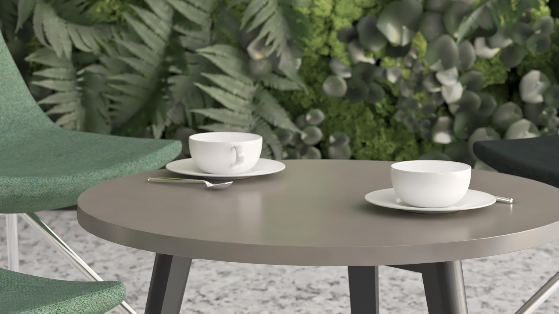 Nova Wood occasional table in black and cubanit grey