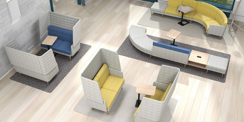 Mobi breakout tables work throughout your office floor