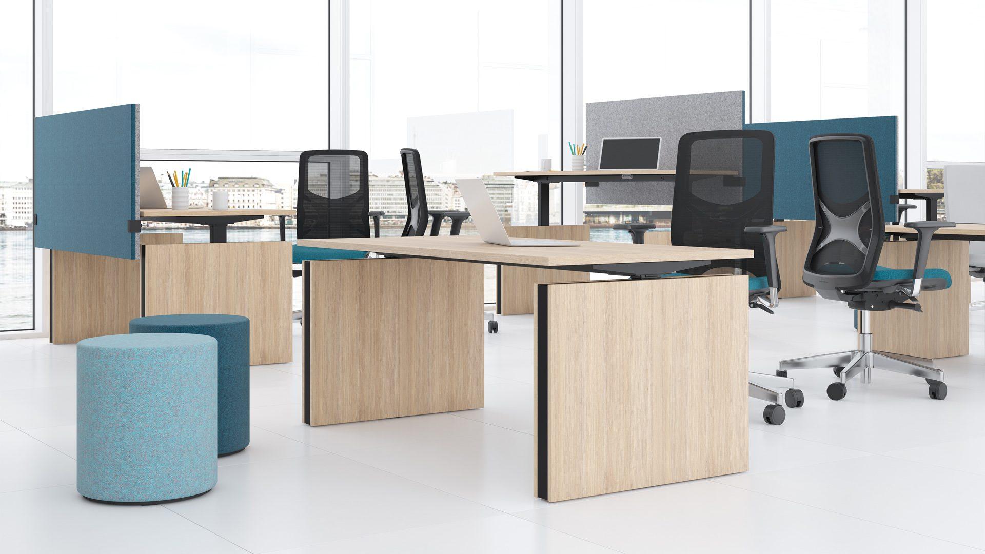 Create an ergonomic sit/stand workspace with Motion desks
