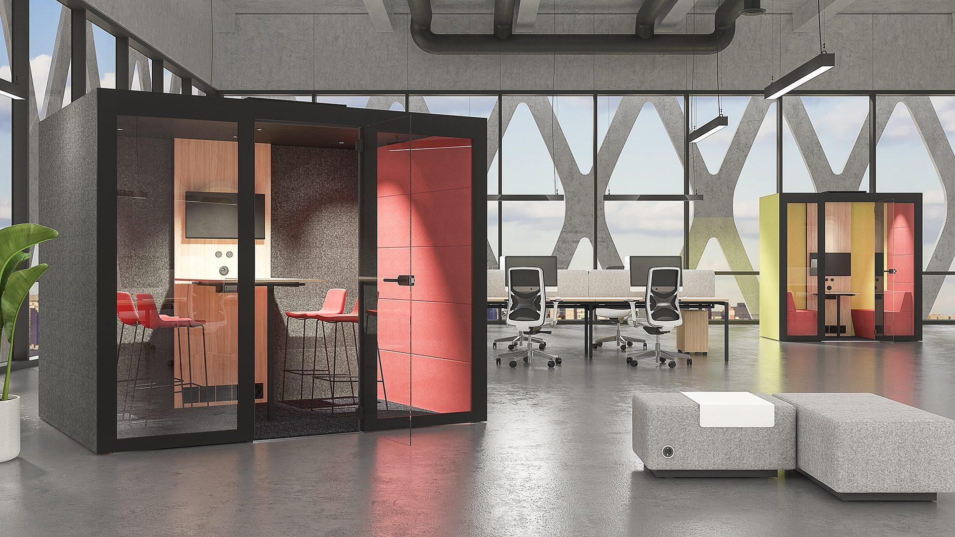 Silent Room ensures air quality as well as acoustic and visual comfort for users