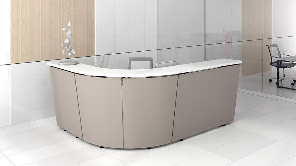 Create your own custom arrangement with this modular reception furniture system