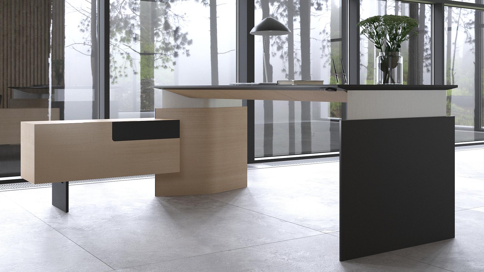 Move &amp; Lead personal pedestal storage integrates seamlessly with the electric sit/stand desk