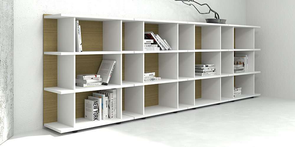 Plana executive storage furniture includes shelving