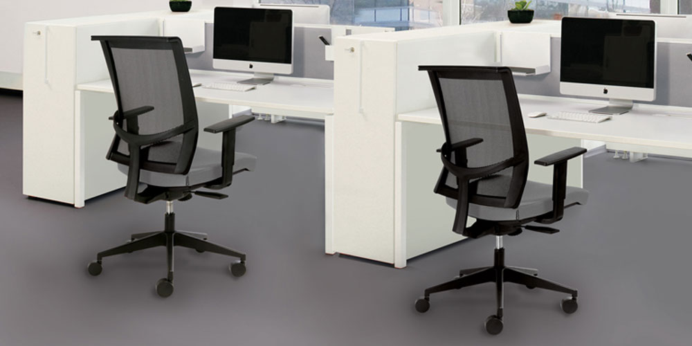 EVA II task chairs with Nova desks and Boxi storage
