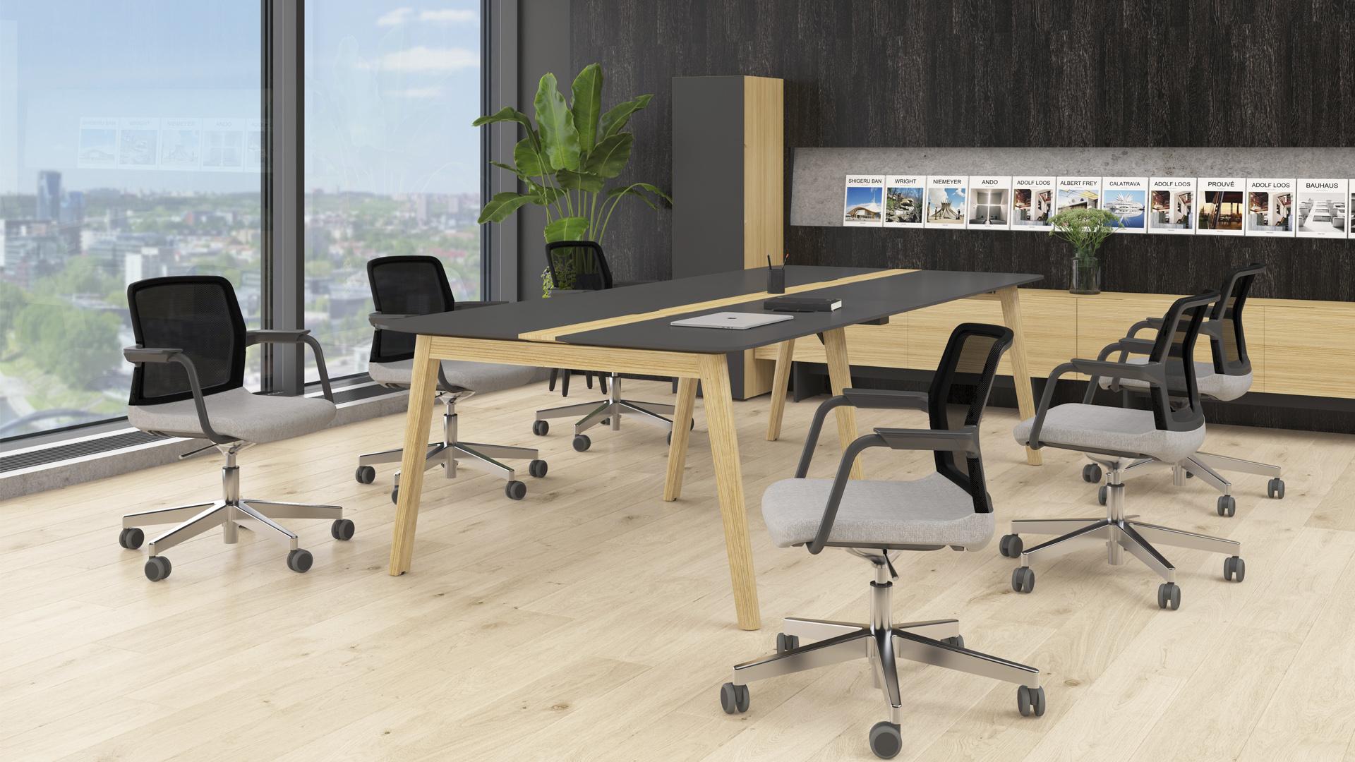 Wind meeting chairs with Nova Wood meeting table