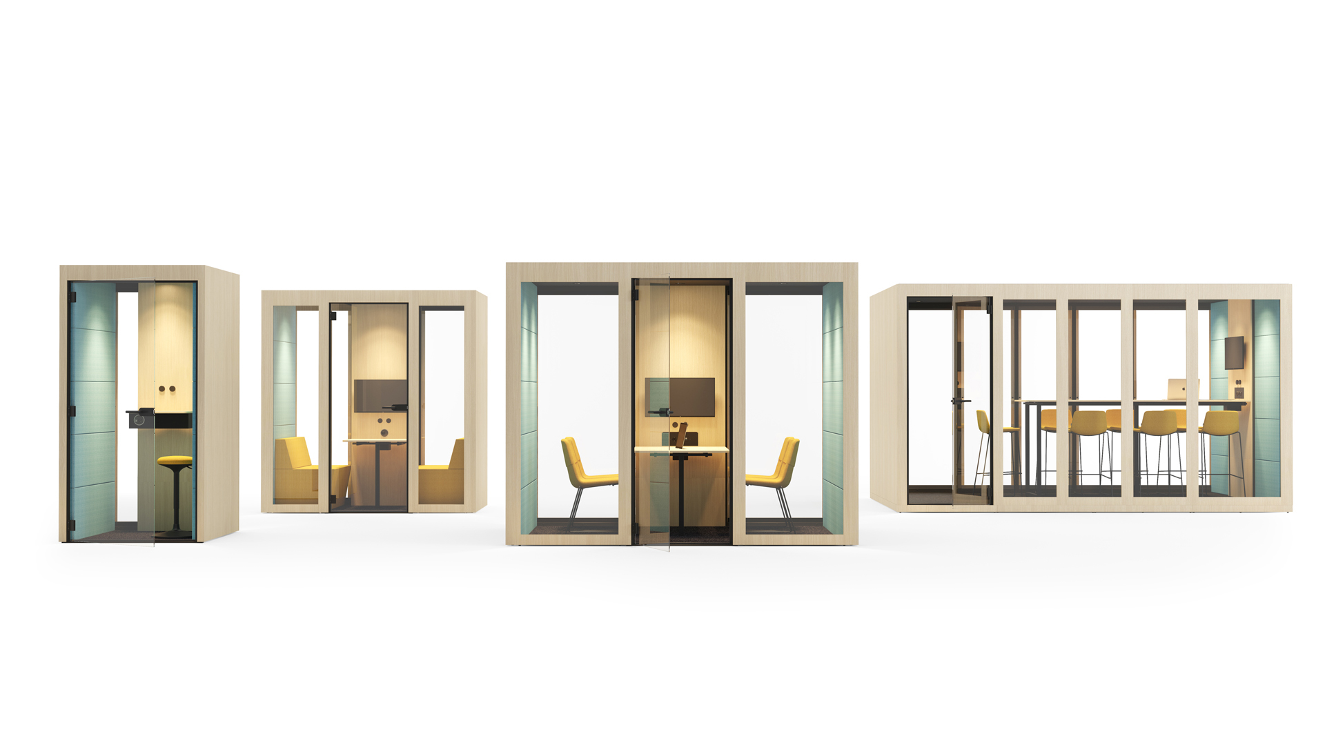 Silent Room range with glass option: S, M, L and XL