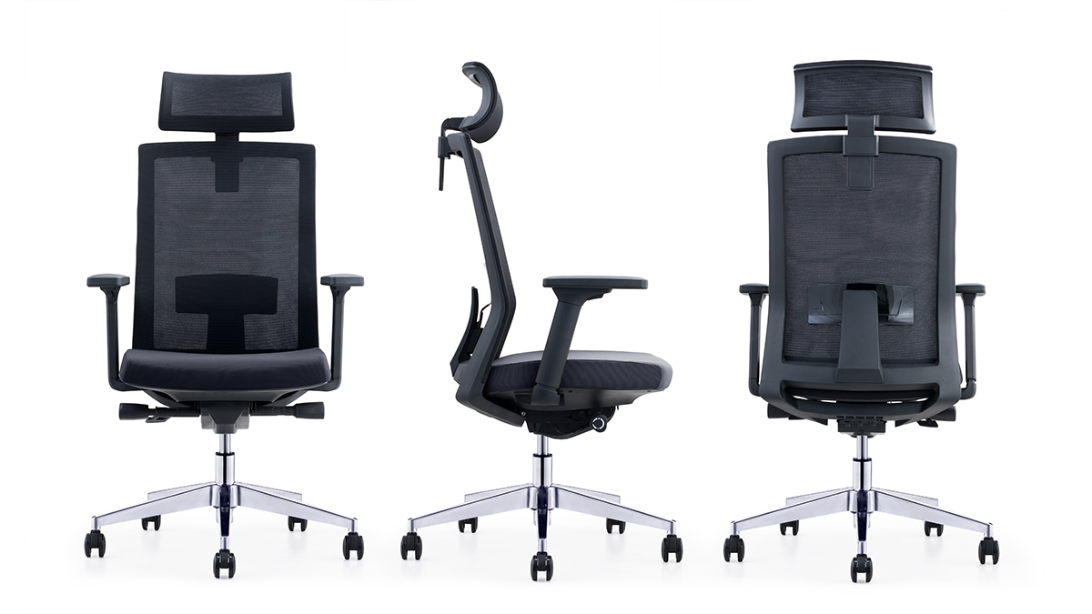 Veneto Executive task chair, front, right and rear