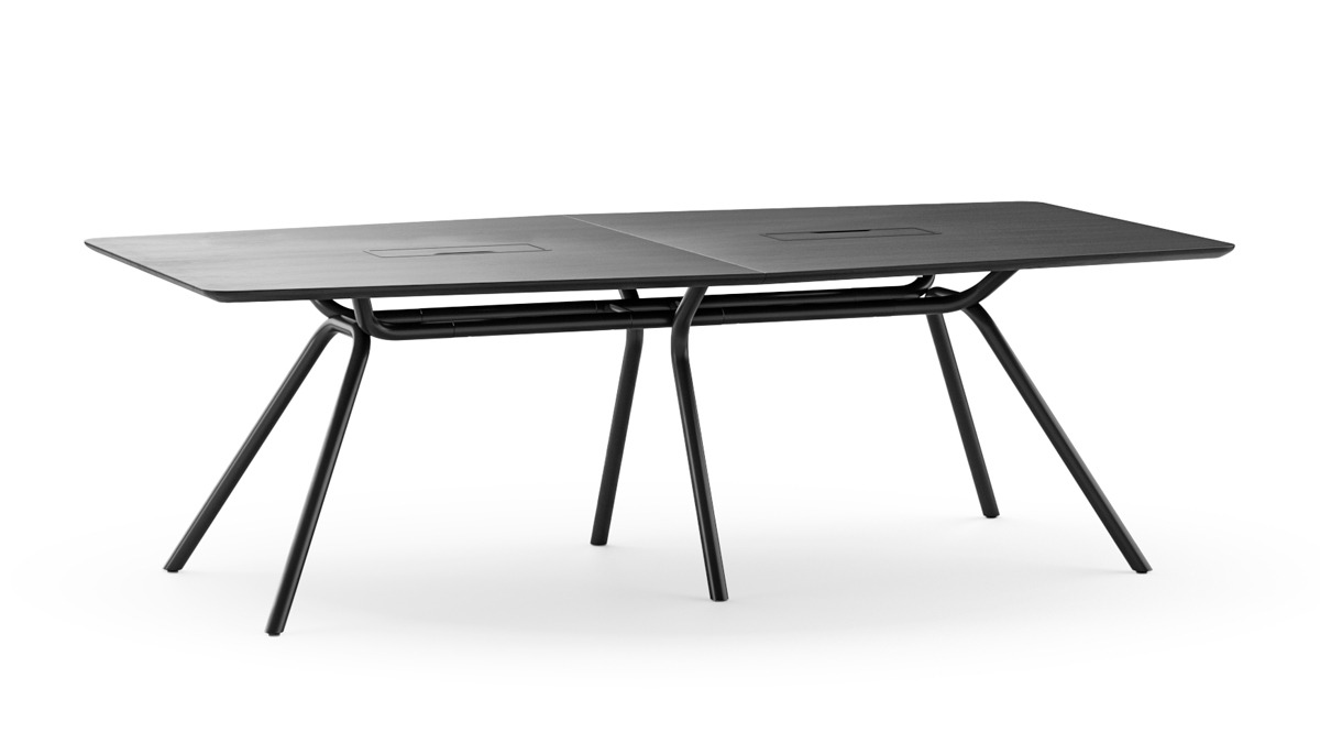 Arqus executive meeting tables are available in 3 sizes and 2 different shapes