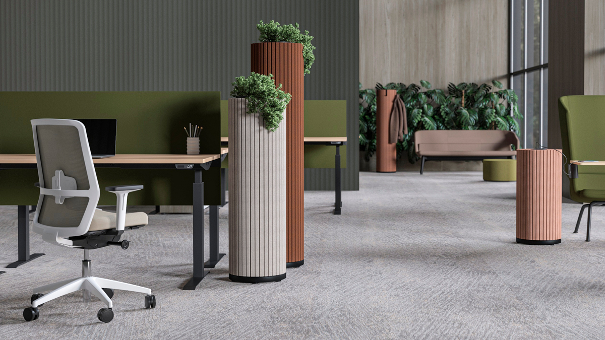 With 3 heights and functions of columns they can feature in almost any area of the workspace design