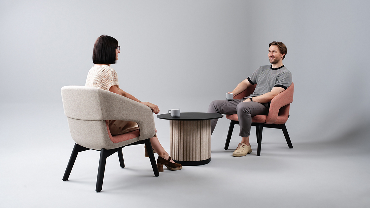 Easily create informal breakout areas with acoustic coffee tables