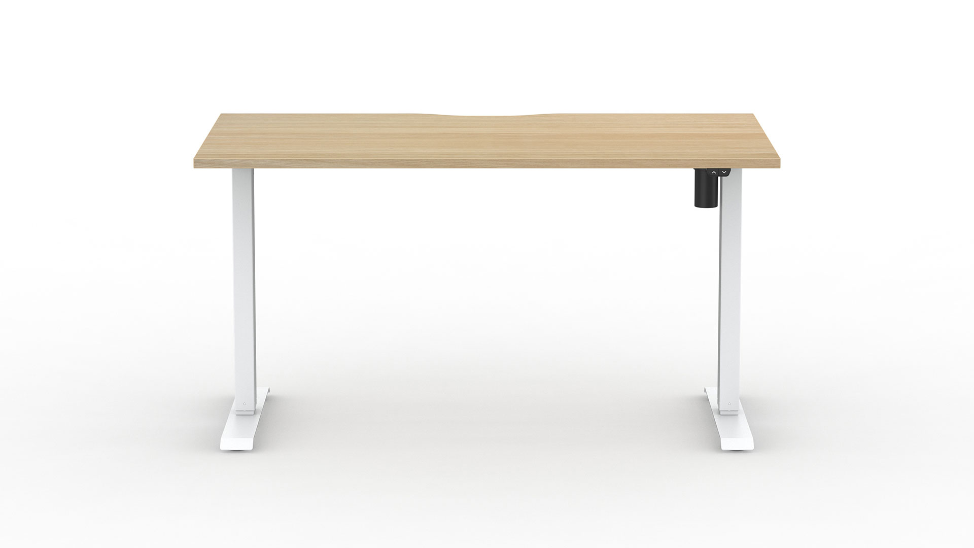Alto desk frames will accommodate a range of desktop sizes and styles.