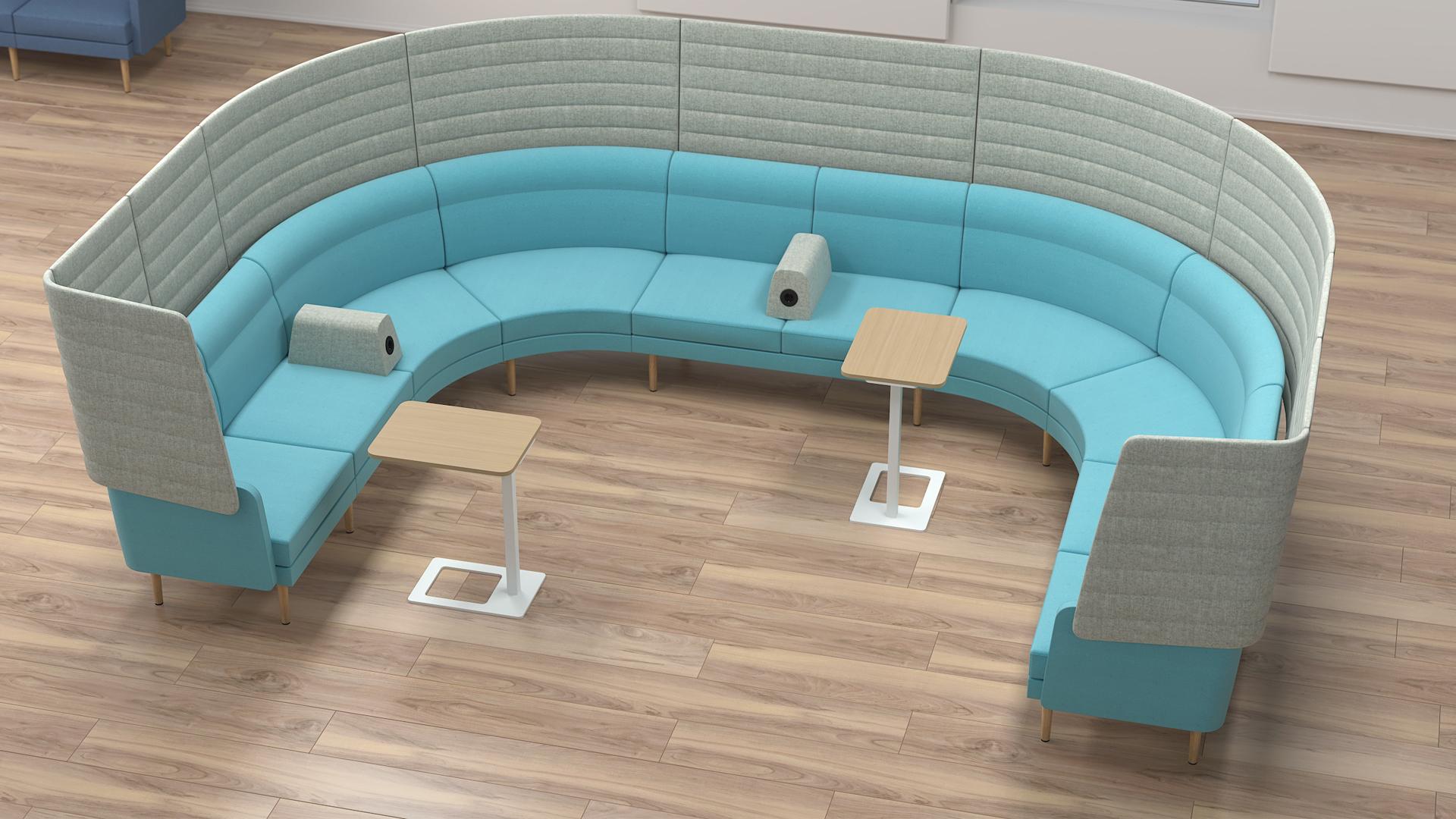 Arcipelago is a modular lounge seating system offering endless configuration possibilities.