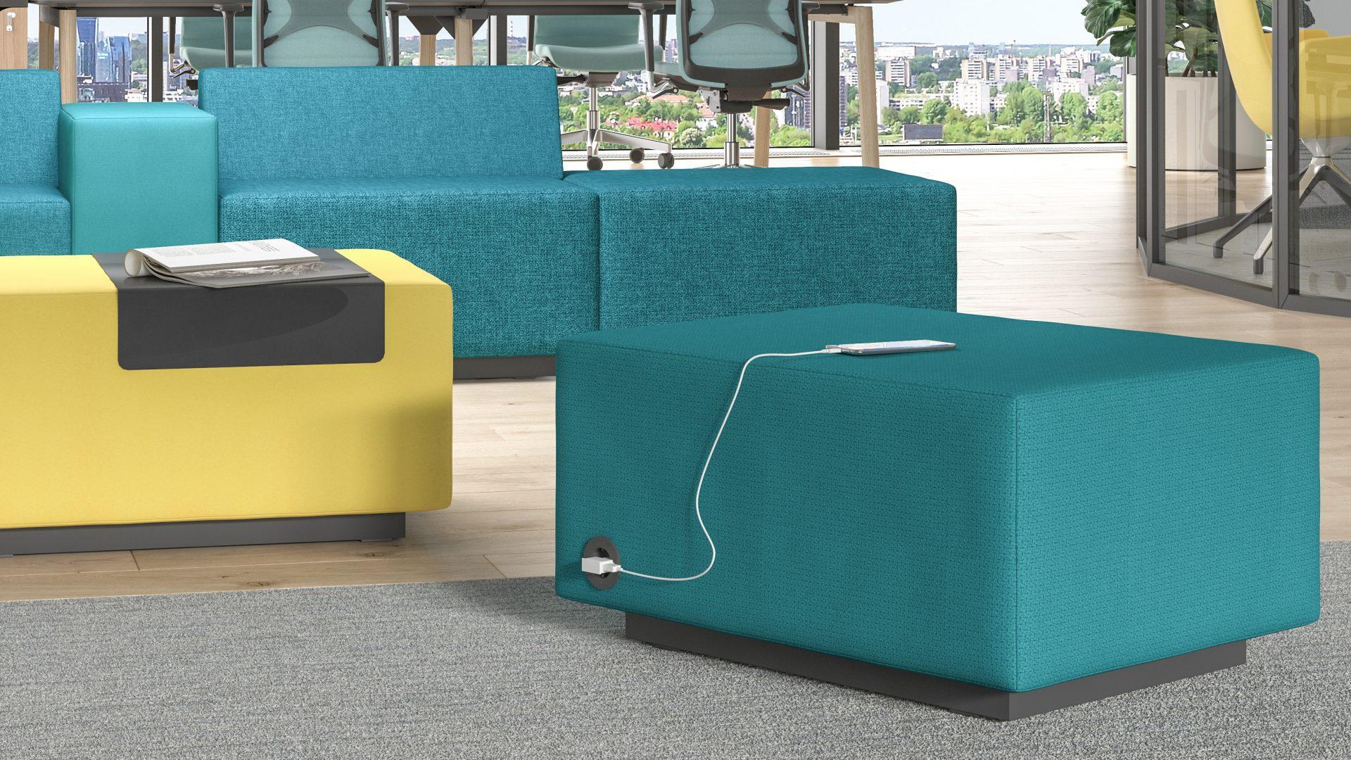 Jazz Chill Out seating is available in a wide range of fabric colour choices
