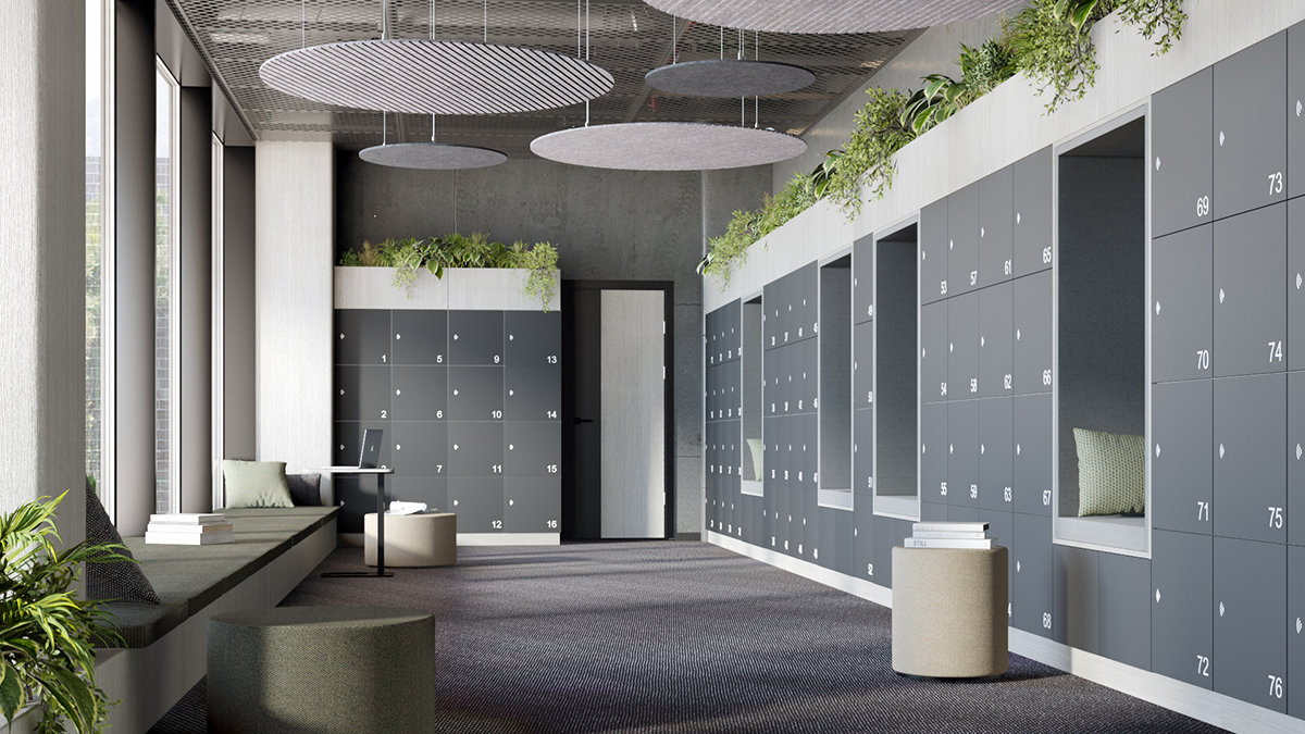 Transform reception areas with modular locker storage
